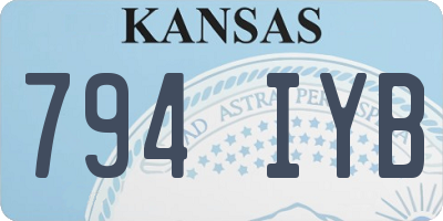 KS license plate 794IYB