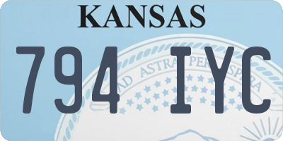 KS license plate 794IYC
