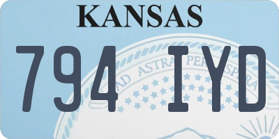 KS license plate 794IYD