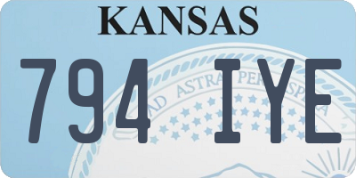 KS license plate 794IYE