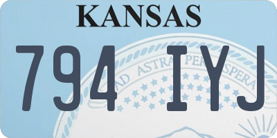 KS license plate 794IYJ