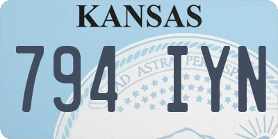 KS license plate 794IYN