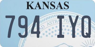 KS license plate 794IYQ