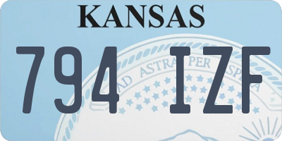 KS license plate 794IZF
