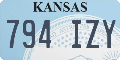 KS license plate 794IZY