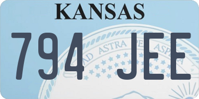 KS license plate 794JEE