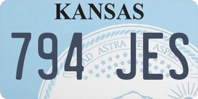 KS license plate 794JES