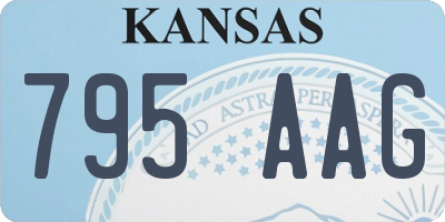 KS license plate 795AAG