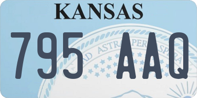 KS license plate 795AAQ