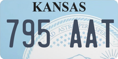 KS license plate 795AAT