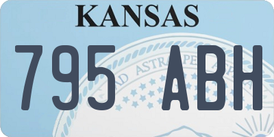 KS license plate 795ABH