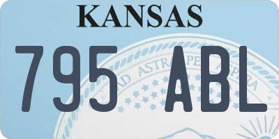 KS license plate 795ABL