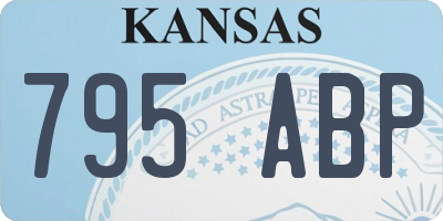 KS license plate 795ABP