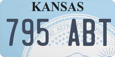 KS license plate 795ABT