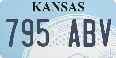 KS license plate 795ABV