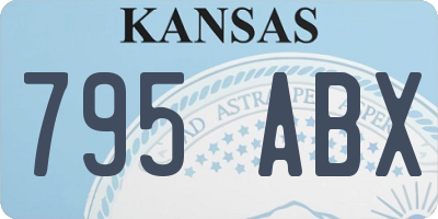KS license plate 795ABX