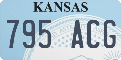 KS license plate 795ACG