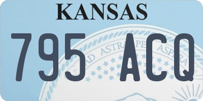 KS license plate 795ACQ