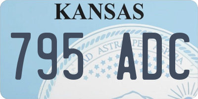 KS license plate 795ADC