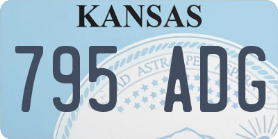 KS license plate 795ADG