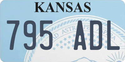 KS license plate 795ADL
