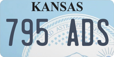 KS license plate 795ADS