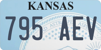 KS license plate 795AEV