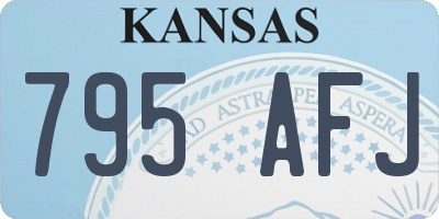 KS license plate 795AFJ