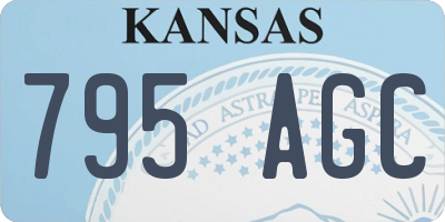 KS license plate 795AGC