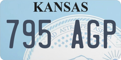 KS license plate 795AGP
