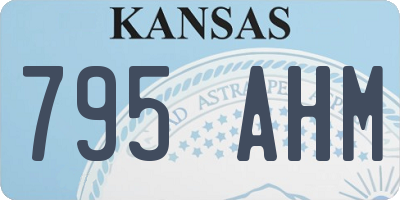 KS license plate 795AHM