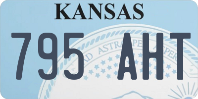 KS license plate 795AHT