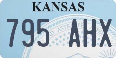 KS license plate 795AHX