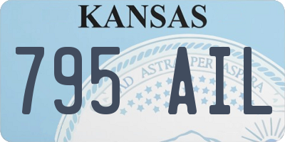 KS license plate 795AIL