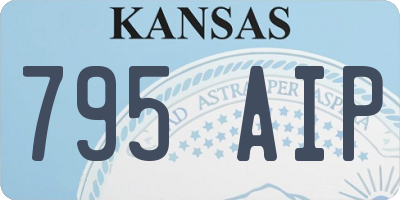 KS license plate 795AIP