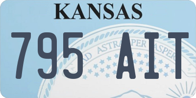 KS license plate 795AIT