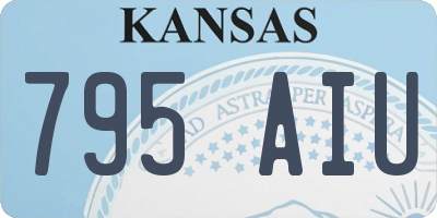 KS license plate 795AIU