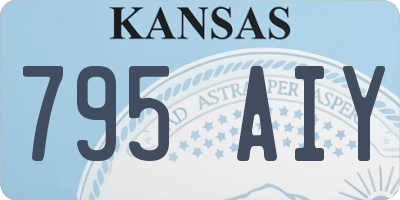 KS license plate 795AIY