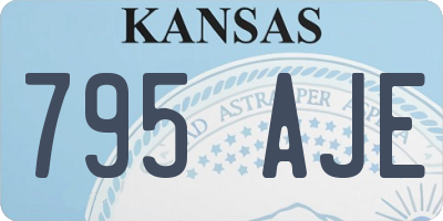 KS license plate 795AJE