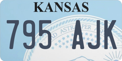 KS license plate 795AJK