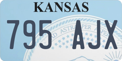 KS license plate 795AJX