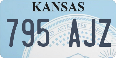 KS license plate 795AJZ