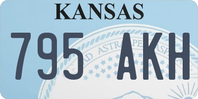 KS license plate 795AKH