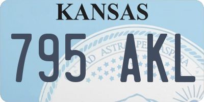 KS license plate 795AKL