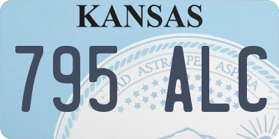 KS license plate 795ALC