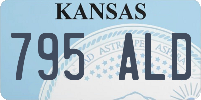 KS license plate 795ALD