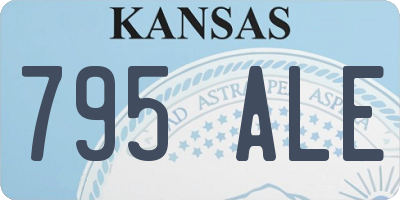 KS license plate 795ALE