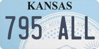 KS license plate 795ALL
