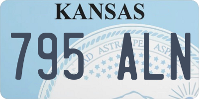 KS license plate 795ALN