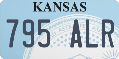 KS license plate 795ALR